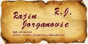 Rajin Jorganović vizit kartica